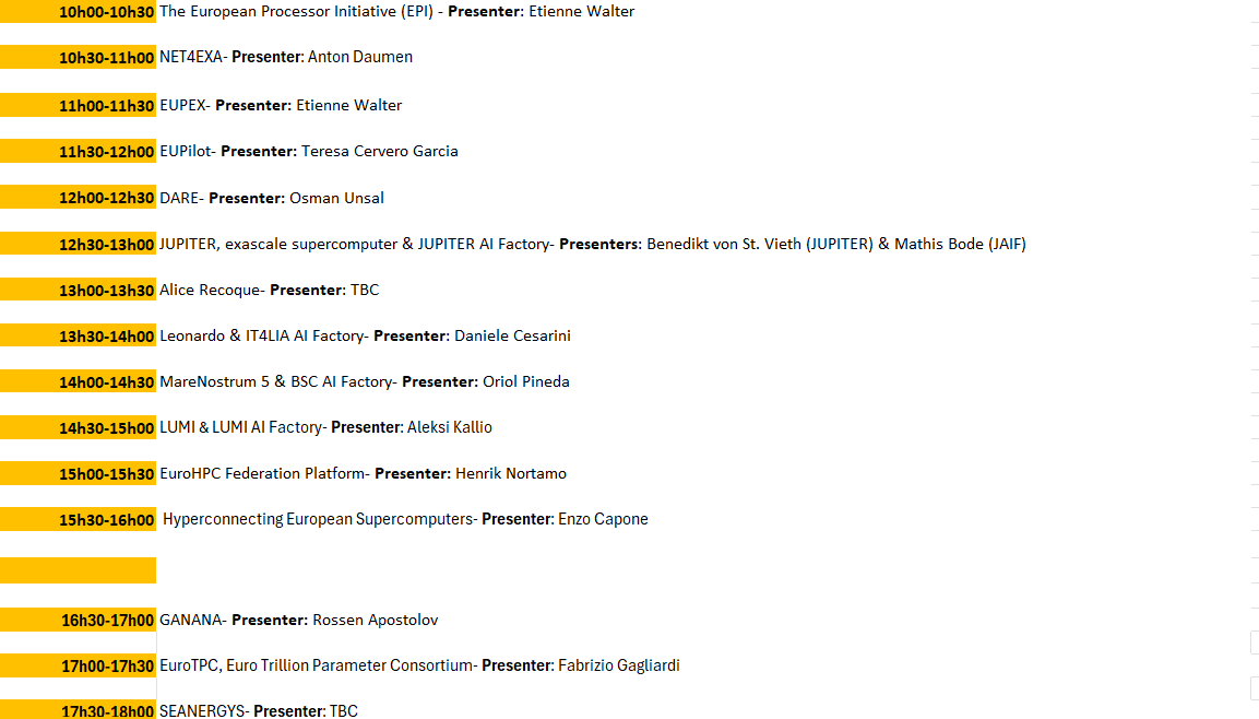 ISC 2026 Presentation schedule DAY 2