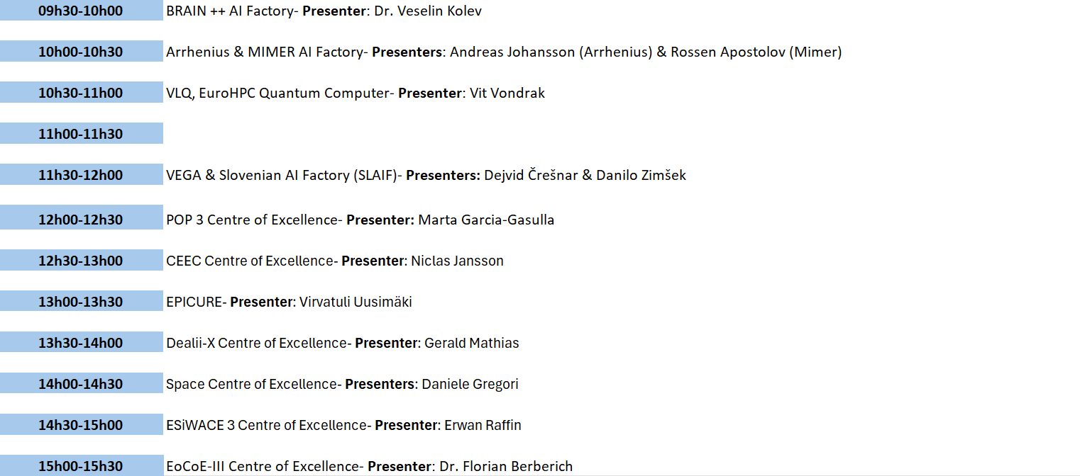ISC 2026 Presentation schedule DAY 3