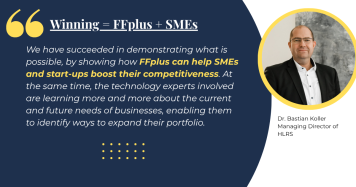 Contibution from Bastian Koller rom FFplus sharing how the project has worked with SMEs