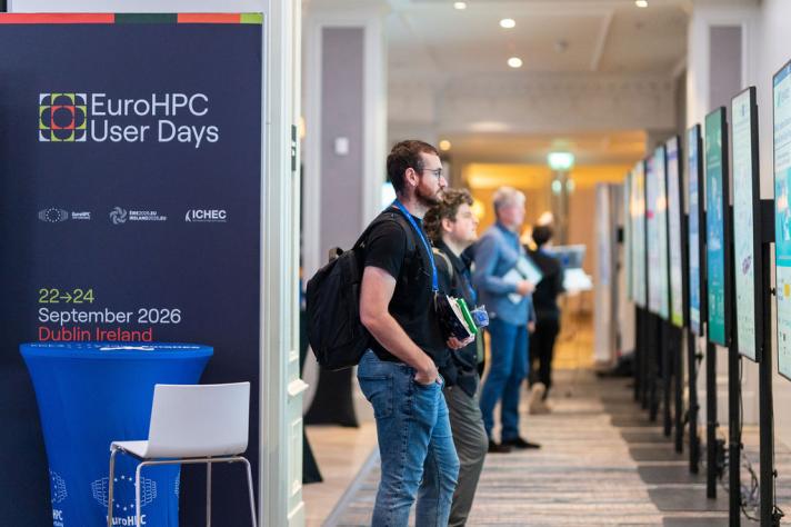 Posters of projects at the EuroHPC User Days 2026