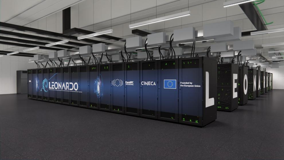 Picture of the Leonardo supercomputer