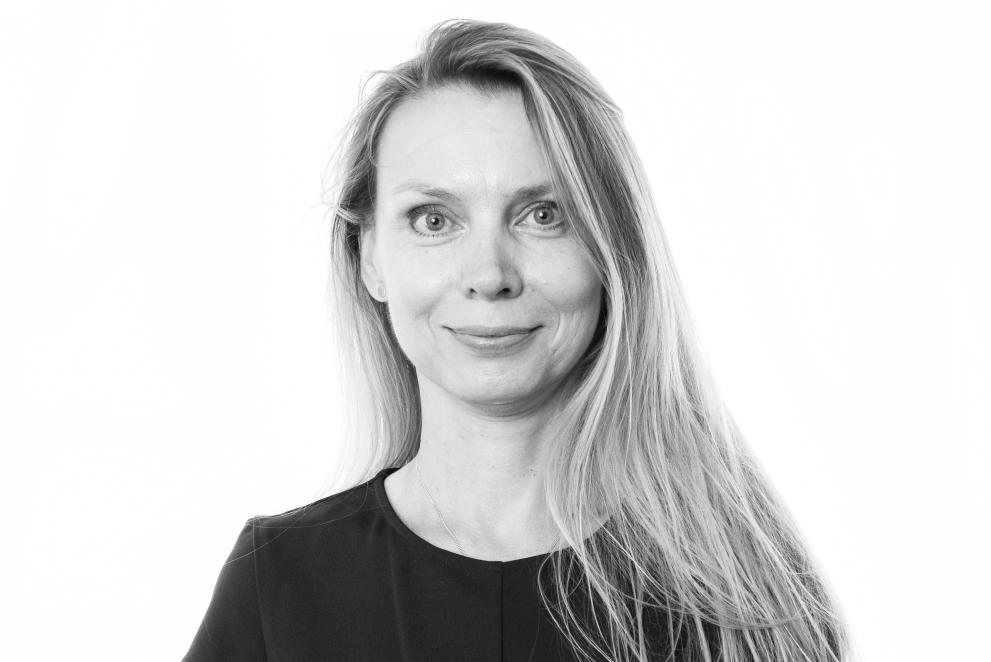 black and white portrait