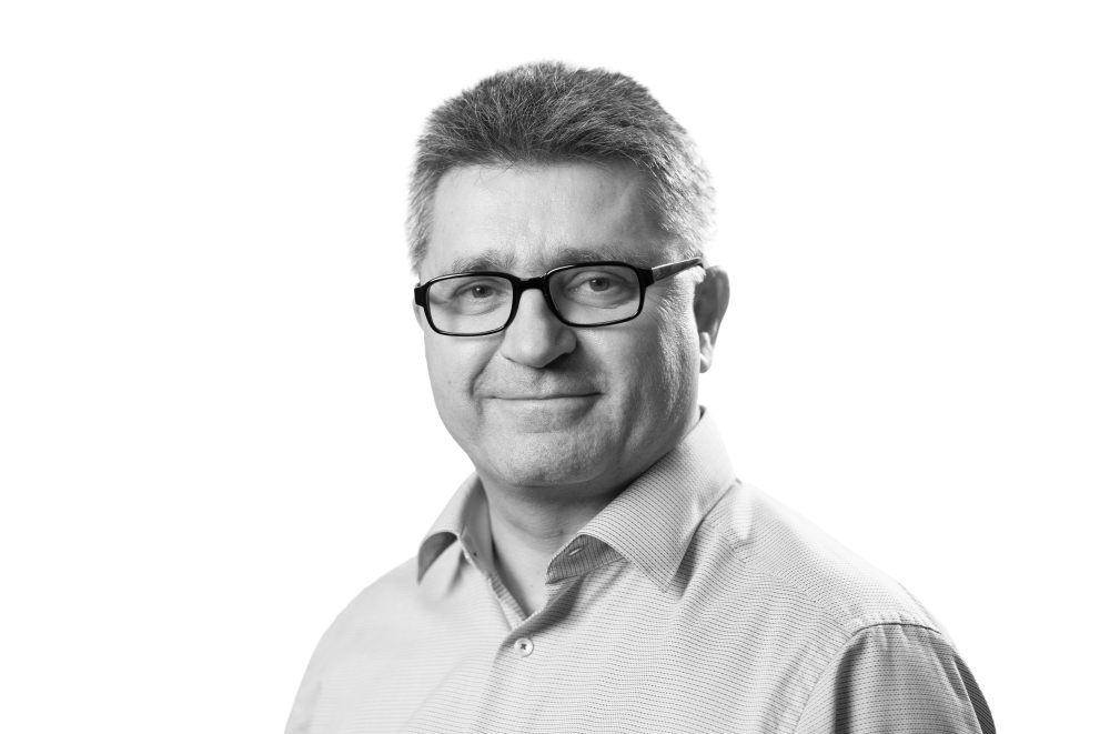 black and white portrait