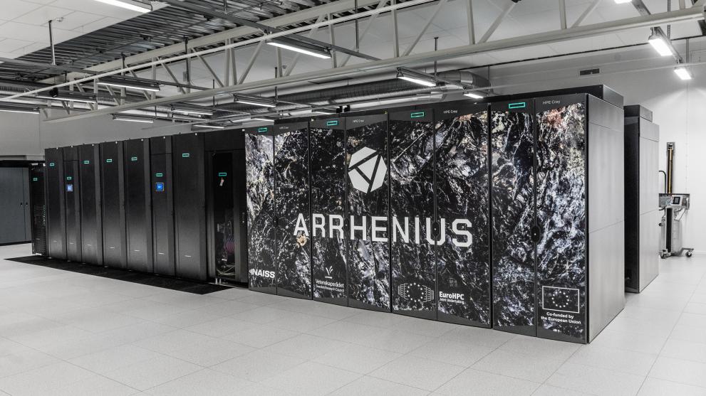 Photo of Arrhenius supercomputer