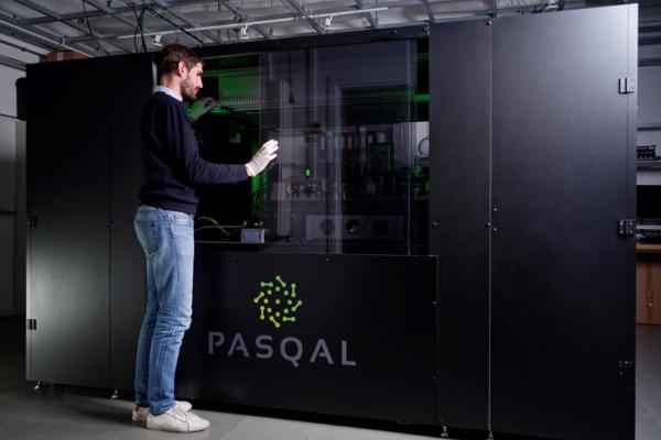 A man working on a quantum computer