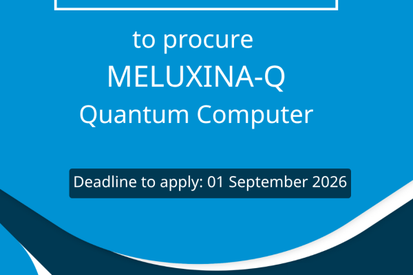 visual announcing the Meluxina-Q procurement launch and its deadline